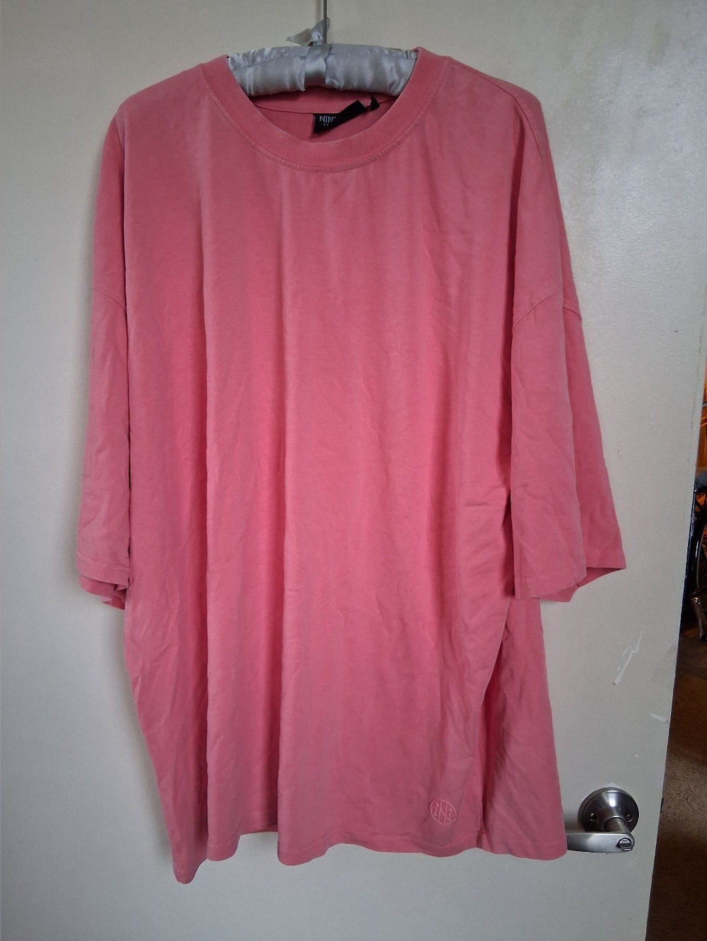 SUMMER SALE Ninth Hall Pinky Peach Oversized Tee Shirt